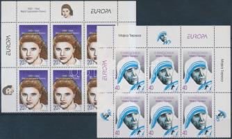 Europa CEPT, Famous Women corner blocks of 6, Europa CEPT, Híres nők ívsarki 6-es tömbökben