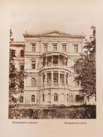 cca 1890-1910 Balatonfüred nevezetességeit ábrázoló leporelló 16 képpel, Grüner Simon kiadása