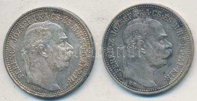 1912-1914KB 1K Ag "Ferenc József" (2x) T:2,2- patina