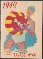 1942 ABC bevásárlási könyv tavasz-nyári részletes tájékoztató prospektusa az üzletek felsorolásával, 63p