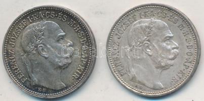 1914-1915KB 1K Ag "Ferenc József" (2x) T:2,2-