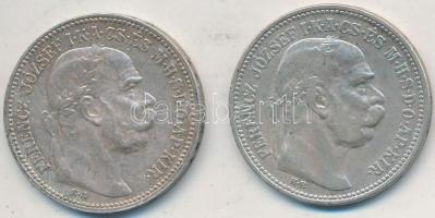 1914-1915KB 1K Ag "Ferenc József" (2x) T:2,2-