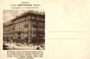 Budapest VI. Hotel Britannia; Teréz körút 39.