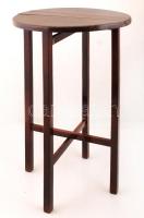 Összecsukható art deco asztalka, kicsit billeg, m: 70 cm, d: 44×40 cm
