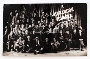 1958 A Harangok Rómába mennek. Jancsó Miklós első filmjének stábja. Fotó 14x11 cm