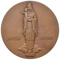 Madarassy Walter (1909-1994) 1938. "Székesfehérvári Szent István" Br emlékérem. "SANC...