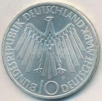 NSZK 1972F 10M Ag "Olimpia / Spirál" T:2  FRG 1972F 10 Mark Ag "Olympic Games Munich / Spiral" C:XF