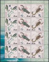 Sign of the zodiac 5 diff minisheet set Csillagjegyek kisív sor (5 klf)