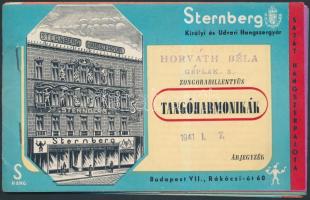 1941 Sternberg Királyi és Udvari Hangszergyár tangóharmonika árjegyzéke, képekkel illusztrált