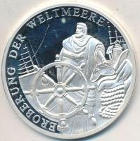 Németország DN "Az óceán meghódítása / Numanica" Ag emlékérem (19.96/0.999/40mm) T:PP
Ger...
