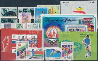 Olympics 13 stamps + 4 blocks, Olimpia motívum 13 db bélyeg és 4 db blokk