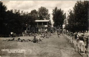 Budapest III. Római Duna strand, Homokfürdő, Foto Gegess
