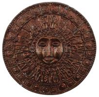 Dekoratív figurális falitál, d: 25,5 cm