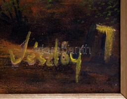 Vészlőy jelzéssel: Szentendrei utca részlet. Olaj, vászon, keretben, 40×50 cm