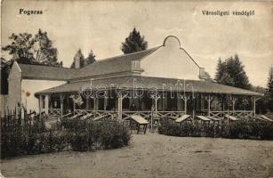 Fogaras, Fagaras; Városligeti vendéglő, Fleissig Jakab és Fia kiadása / restaurant (EK)