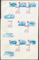 Evezős sportok sor 3 FDC Rowing sports set 3 FDC