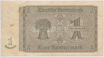 NDK 1948. 1M kék bélyeg korábbi 1937-es bankjegyen T:III
GDR 1948. 1 Mark blue stamp on 1937 bankno...