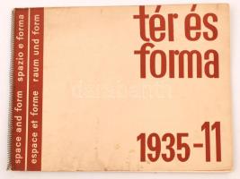 1935 A Tér és Forma, építőművészeti havi folyóirat 11. száma sok fotóval
