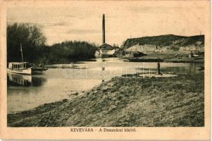 Kevevára, Dunaváczi kikötő, Behr Hugo kiadása, Vajda István felvétele / ship, port (fa)