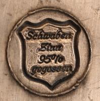 Scwaben ón emlék plakett, "Sorgues-Wettenberg-Zsámbék" felirattal, 16×14 cm