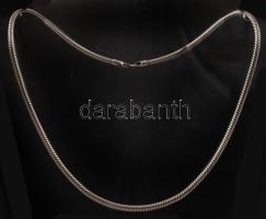 Ezüst, fonott nyaklánc, Ag., 31gr., jelzett, 45cm/Silver braided necklace, Ag., 31gr., marked, 45cm