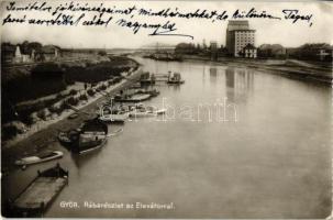 Győr, Rába, elevátor (fa)