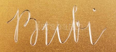 Régi, ezüst,címeres névjegykártyatartó, (belül Bubi felirattal) Ag., 89,6gr., jelzett, 8x6,5cm /Old,...