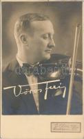 1929 Vörös Feri, az Ostende kávéház zenekarvezetője. D. Else Foto Salon / Hungarian café musician, photo