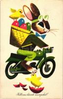 32 db vegyes húsvéti üdvözlőlap, benne néhány litho, vegyes minőségű / 32 mixed (old and modern) gre...