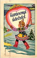 30 db főként régi (benne pár modern) karácsonyi üdvözlőlap, benne néhány litho, vegyes minőségű / 30...