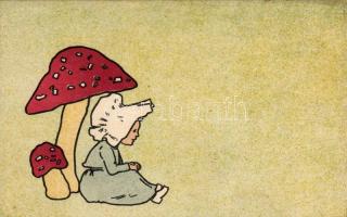 Holland gyermek képeslap sorozat - 3 db régi, megíratlan művészlap / series of 3 unused Dutch fairy ...