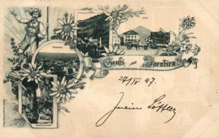 1897 Dornbirn, Kretzschmar & Schatz, floral