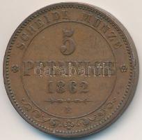Német Államok / Szászország 1862B 5Pf Cu T:2,2- kis ph. Germany / Saxony 1862B 5 Pfennig Cu C:XF,VF small edge error