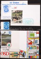 Osztrák bélyegkiállítás alkalmi lapok, alkalmi bélyegek + egyéb kiállítási lapok, matricák berakólapon