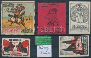 6 db klf színházi levélzáró