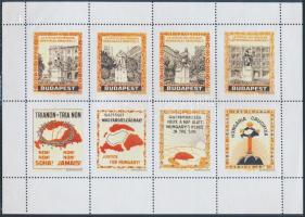 1921 Trianon irredenta kétnyelvű levélzáró kisív