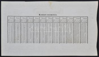 1848. 500Ft "Kamatos Utalvány" rózsaszín változat, kamatszelvény nincs, Endrey Endre saját...