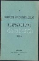 1900 A Budapesti Kávés-Ipartársulat alapszabályai, pp.:16, szép állapotban, 16x10cm
