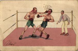 Boxing match, B.K.W.I. 278-3. s: Schönplug