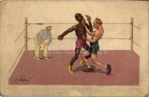 Boxing match, B.K.W.I. 278-5. s: Schönplug (EK)