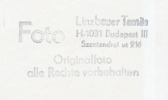 Linzbauer Tamás: Budapest, Villamos, pecséttel jelzett fotó, 10x15 cm