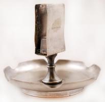 Dekoratív fém gyufatartó, "Helfer Szálloda" felirattal, m: 11 cm