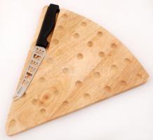 Sajtvágó deszka + sajtszeletelő kés