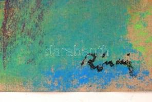 Rónai jelzéssel: Vitorlások. Pasztell, papír, 30×34 cm