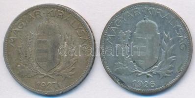 1926-1927. 1P Ag (2x) T:2-,3