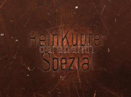 Német gyártmányú réz ágymelegítő készülék, egy helyen horpadással