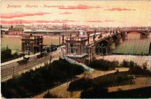 Budapest, hidak - 13 db régi képeslap / 13 old postcards