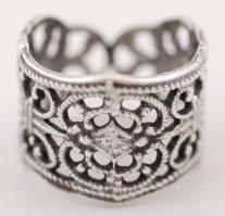 Ezüstözött gyűrű, méret: 58