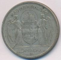 1930. 5P Ag "Horthy jobbra" T:3 Adamo P8