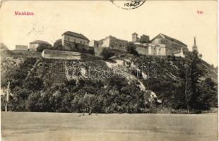 Munkács, vár / castle - 2 db régi képeslap / 2 old postcards